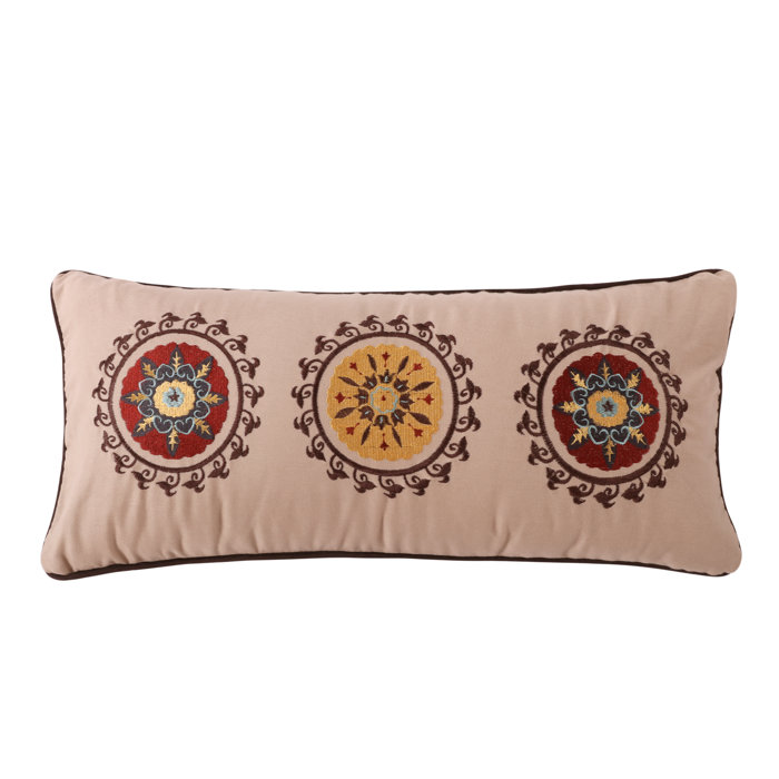 Charlton Home® Zahara Embroidered Throw Pillow & Reviews Wayfair